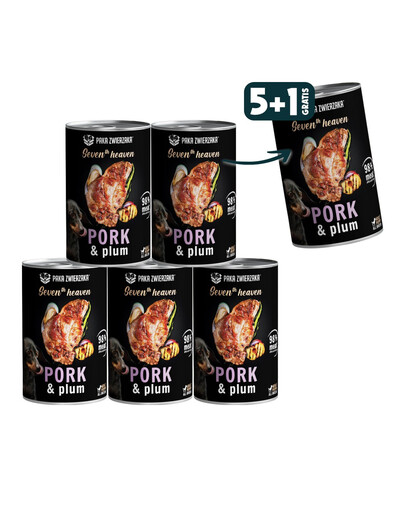 PAKA ZWIERZAKA Seventh Heaven vepřové maso a švestka 6 x 400 g