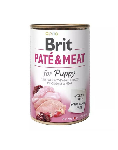 BRIT Pate&Meat 6 x 400 g psí paštiky v konzervě