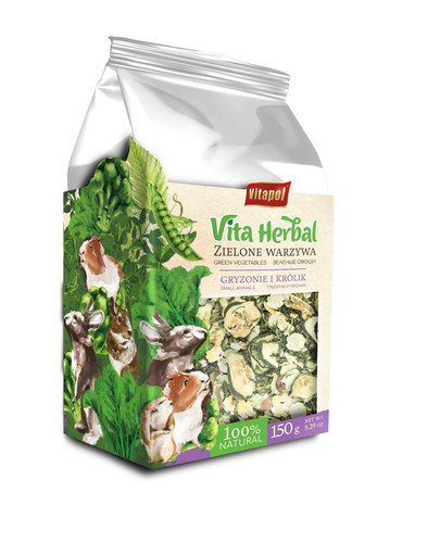 VITAPOL Zelená zelenina pro hlodavce 150g