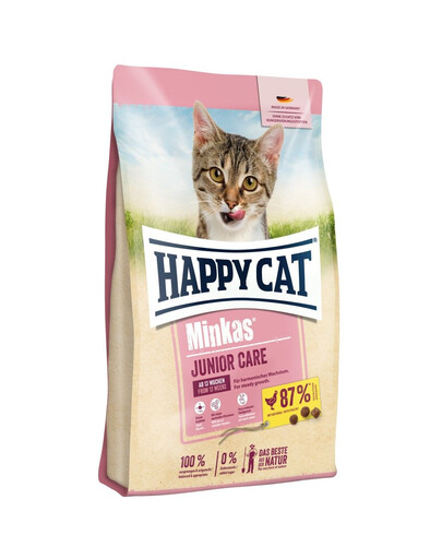 Levně HAPPY CAT Minkas Junior Care Geflügel 10 kg