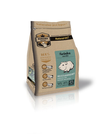 NATURAL-VIT Korona Natury Kompletní směs pro morčata 2 x 750 g
