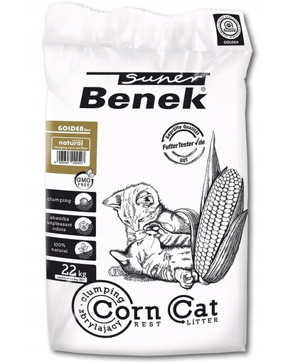 BENEK Super Corn Cat Golden Přírodní kukuřičné stelivo 35l