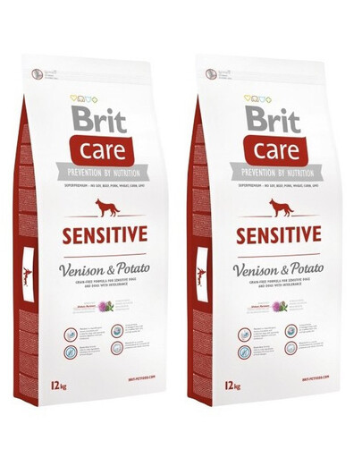 BRIT Care Dog Grain Free Sensitive Venison & Potato 2 x 12kg