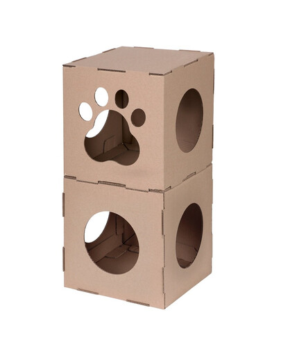 CARTON+ PETS Kartonové domečky pro kočky Twins
