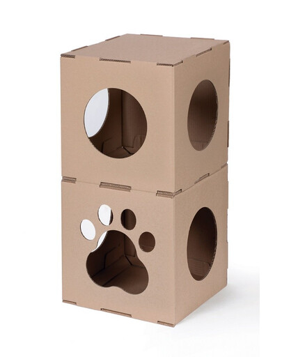CARTON+ PETS Kartonové domečky pro kočky Twins