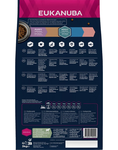 EUKANUBA Grain Free L Adult Jehněčí 3 kg pro dospělé psy velkých plemen