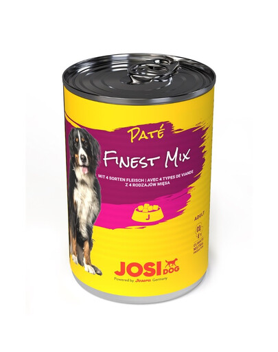 JOSERA JosiDog Finest Mix Pate 4 druhy masa 400 g pro dospělé psy