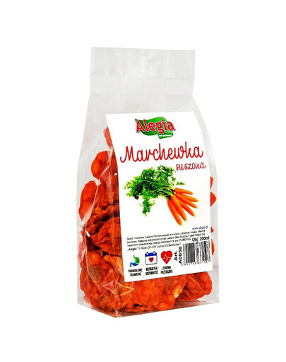 ALEGIA sušená mrkev pro hlodavce a králíky 60g