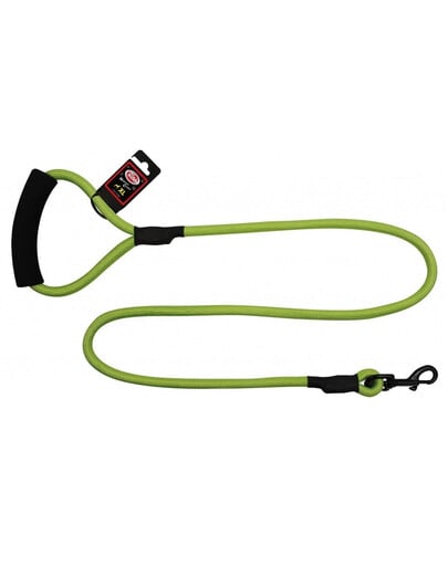 PET NOVA nylonové vodítko 120 cm / 1,2 cm neonově zelené
