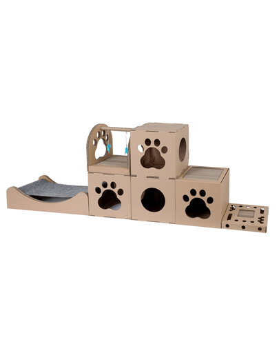 CARTON+ PETS ​Interaktivní hračka s škrabadlem pro kočky Tobby