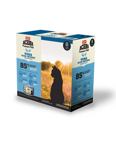 ACANA Premium Pate Tuna & Chicken paštika z tuňáka a kuřete pro kočky 8 x 85 g