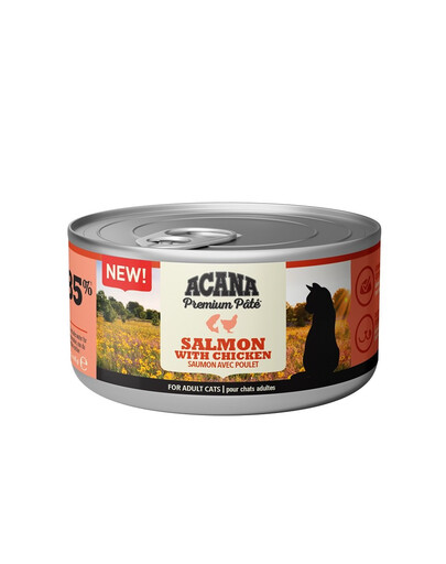 ACANA Premium Pate Salmon & Chicken paštika z lososa a kuřete pro kočky 8 x 85 g