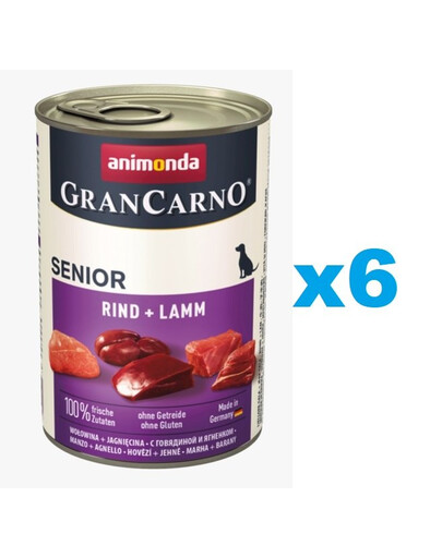 ANIMONDA GranCarno Senior hovězí & jehně 6 x 800 g