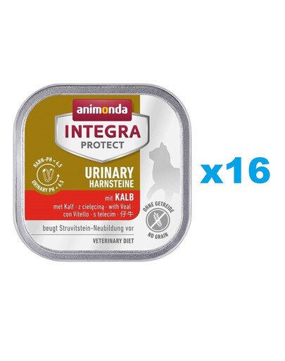 ANIMONDA Integra Protect Urinary Struvit Telecí 16x100 g