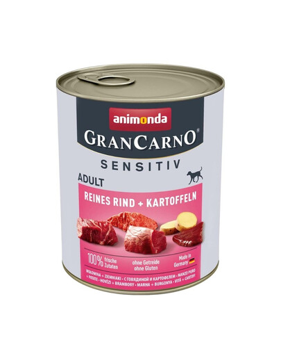 ANIMONDA Grancarno Sensitiv Hovězí a brambory 6x800 g
