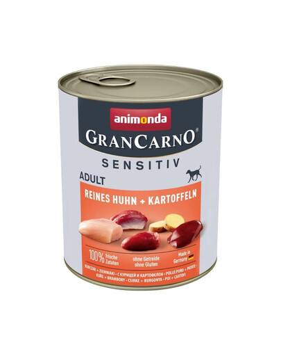 ANIMONDA Grancarno Sensitiv Kuřecí a brambory 12x800 g