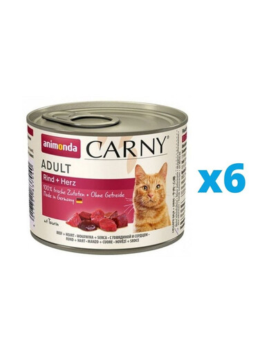 ANIMONDA Carny Adult konzervy pro kočky 6 x 200g