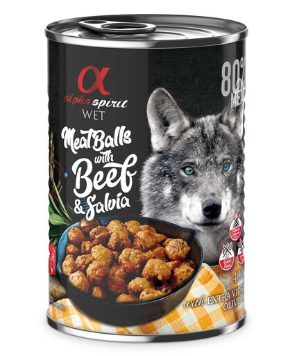 ALPHA SPIRIT Meatballs 400 g krmivo bez obilovin pro dospělé psy