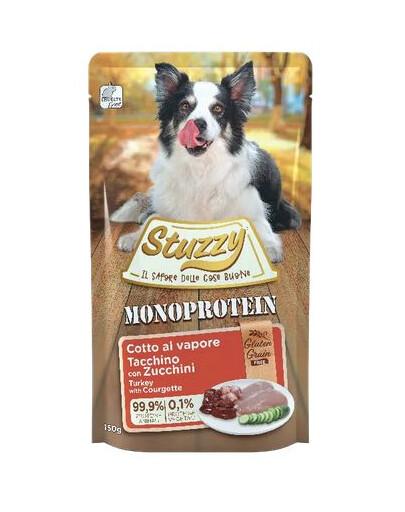 STUZZY Dog Monoprotein Krůtí s cuketou 150g