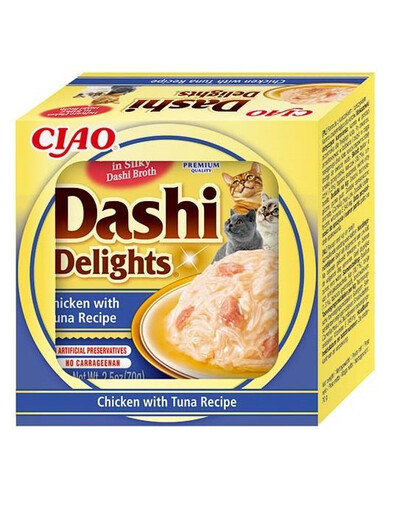 INABA Cat Dashi Delights Kuřecí maso a tuňák 70 g