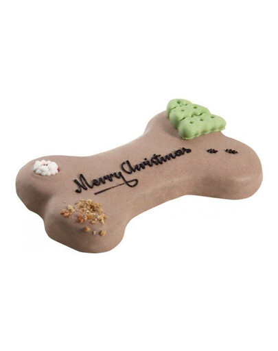 LOLO PETS Vánoční dort pro psa "Merry Christmas" Ořechovo - Čokoládový