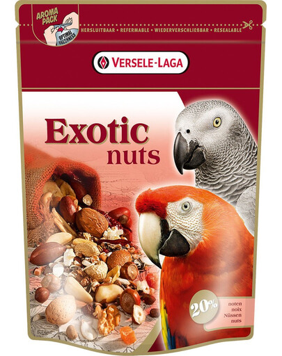 VERSELE-LAGA Exotic Nuts 750 g Ořechová směs pro velké papoušky