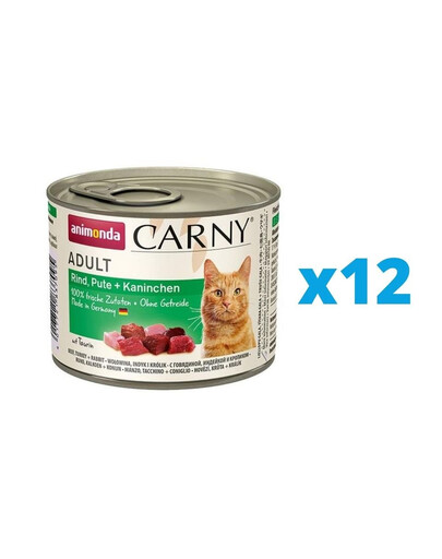 ANIMONDA Carny Adult Krůtí & králík 12 x 200 g