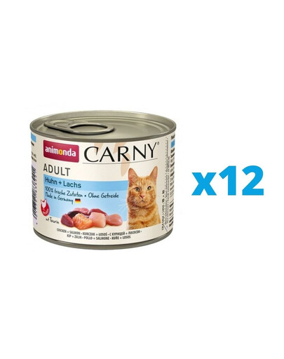 ANIMONDA Carny Adult Kuře & Losos 12 x 200 g