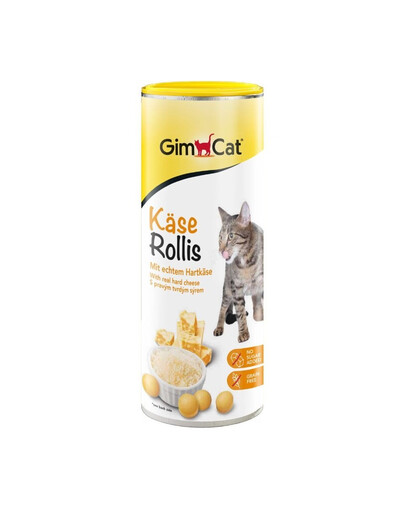 GIMCAT Tasty Tabs Kase-Rollis 425 g sýrová pochoutka pro kočky