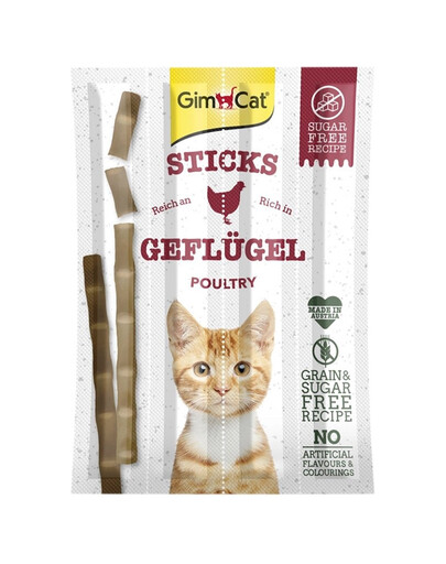 GIMCAT Sticks Poultry 4 ks drůbežích tyčinek