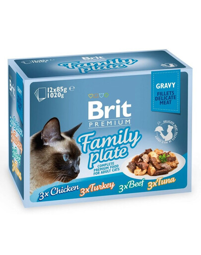 BRIT Premium Dinner Plate Mix příchutí Sáčky v omáčce pro kočky 85 g