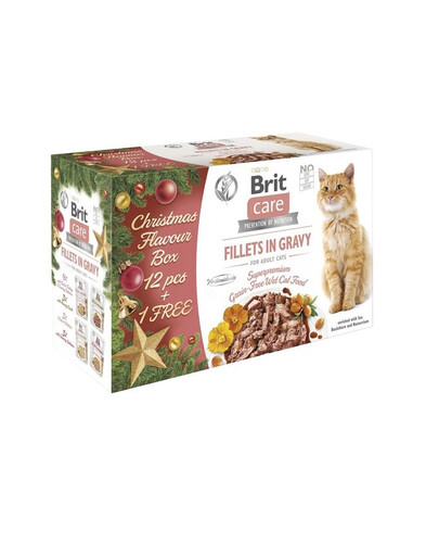 BRIT Care Cat Christmas Multipack (12 + 1) x 85 g