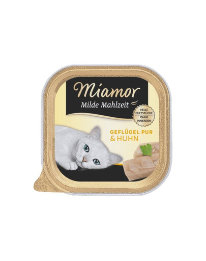 MIAMOR Milde Mahlzeit Poultry Pure&Chicken 100g drůbež a kuřata