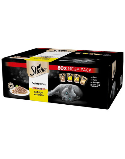 SHEBA Selection in Sauce 80x85g drůbeží
