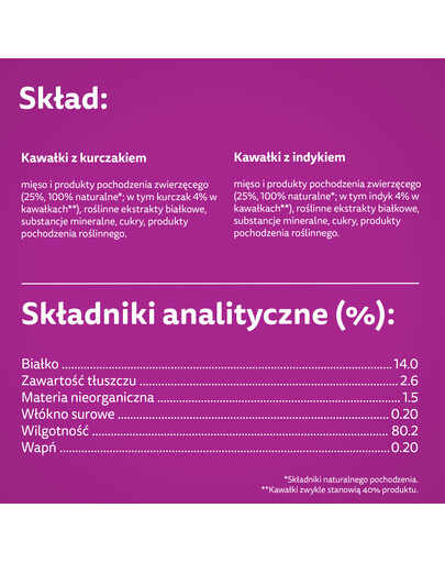 WHISKAS Junior 52x85g Vlhké krmivo pro koťata v želé s drůbežím masem: kuřecí maso, krůtí maso