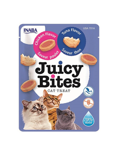 INABA Churu Cat Juicy Bites Chicken&Tuna Flavor 3x11,3g