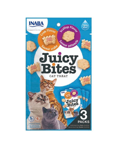 INABA Churu Cat Juicy Bites Scallop&Crab Flavor 3x11,3g
