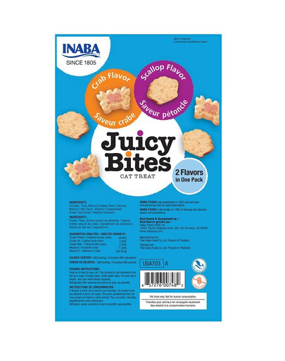 INABA Churu Cat Juicy Bites Scallop&Crab Flavor 3x11,3g