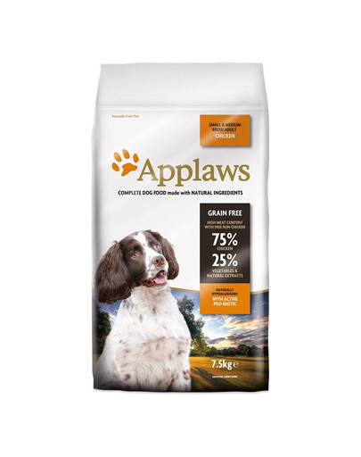 APPLAWS Dog Adult Small & Medium Breed Chicken 7,5 kg