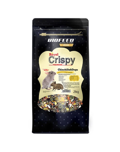 BIOFEED Royal Crispy Premium krmivo pro činčily a osmáky 2 kg