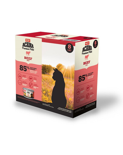 ACANA Premium Pate Beef hovězí paštika pro kočky 24 x 85 g