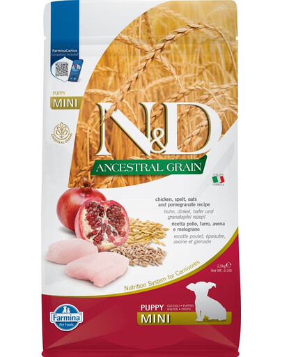 N&D Low Grain Puppy Mini Chicken & Pomegranate 2,5 kg