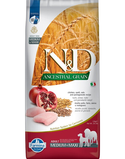 N&D Low Grain Adult Chicken & Pomegranate 12 kg