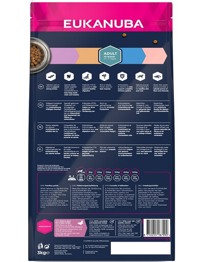 EUKANUBA Grain Free S-XL Adult Kachna 3 kg pro dospělé psy