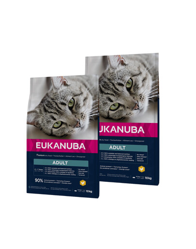 Levně EUKANUBA Cat Adult All Breeds Top Condition Chicken & Liver 2 x 10 kg