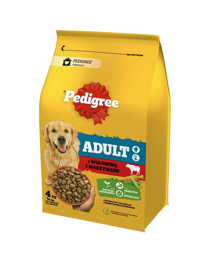 PEDIGREE Adult 4 kg s hovězím masem a zeleninou pro psy velkých a středních plemen