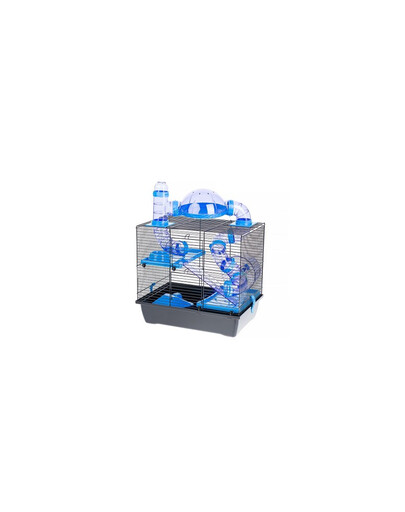 INTERZOO Rocky + Terrace klec pro křečky 42 cm modrá