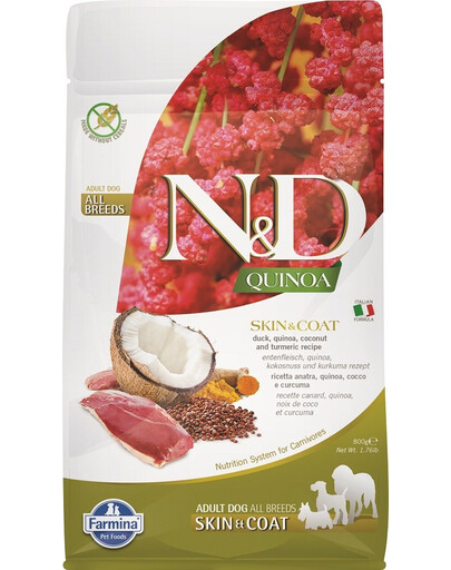 N&D Quinoa Dog Skin & Coat Duck & Coconut 800g