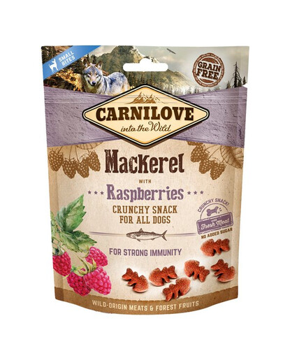 CARNILOVE Dog Crunchy Snack Mackerel & Raspberries 200 g