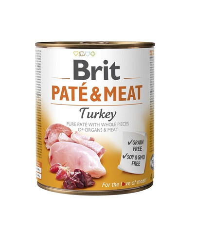 BRIT Pate&Meat Turkey 800 g